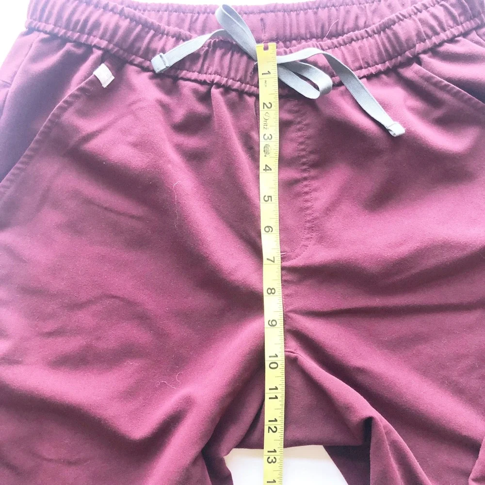 Figs Pants Mens Medium Tansen Jogger Scrub Burgundy Maroon Technical Collection